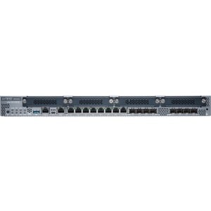 SRX340 Services Gateway includes hardware (16GE 4x MPIM slots 4G RAM 8G Flash power supply cable and RMK) and Junos Softwa