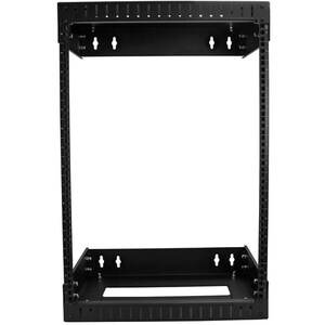 StarTech.com 15U 19" Wall Mount Network Rack - Adjustable Depth 12-20" Open Frame for Server Room /AV/Data/Computer Equipm