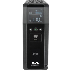 APC Back-UPS Pro, 1350VA/810W, Tower, 120V, 10x NEMA 5-15R outlets, Sine Wave, AVR, USB Type A + C ports, LCD, User Replac