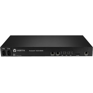 Vertiv AVOCENT ACS ACS8048DAC-400 Device Server - 1 GB - DDR3 SDRAM - Twisted Pair, Optical Fiber - 2 x Network (RJ-45) - 
