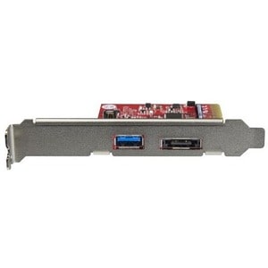 StarTech.com 2 Port USB 3.1 (10Gbps) + eSATA PCI Express Card - 1x USB-A + 1x eSATA - USB3.1 PCIe Card eSATA Card - USB3.1