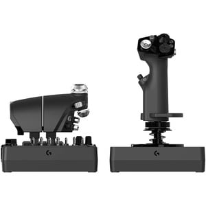 Logitech G X56 H.O.T.A.S. RGB Throttle and Stick Simulation Controller - Cable - USB - PC - Black