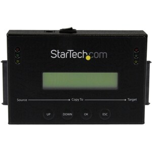 StarTech.com 1:1 Standalone Hard Drive Duplicator & Eraser, SATA HDD / SSD Disk Cloner / Copier / Wiper / Sanitizer, TAA C