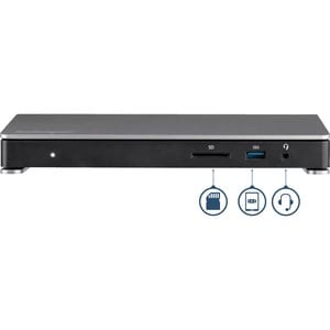 StarTech.com Thunderbolt 3 Dock - Dual Monitor 4K 60Hz TB3 Docking Station with DisplayPort - 85W Power Delivery, 6-Port U