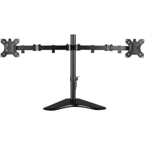 V7 DS2FSD-2E Height Adjustable Monitor Stand - 33 cm (13") to 81.3 cm (32") Screen Support - 8 kg Load Capacity - 46.5 cm 