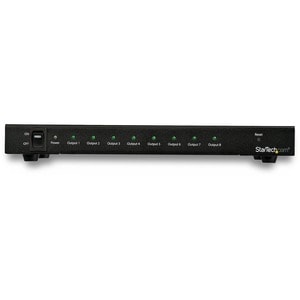 StarTech.com 8-Port 4K 60Hz HDMI Splitter - HDR Support - HDMI 2.0 Splitter - 7.1 Surround Sound Audio - Easily distribute