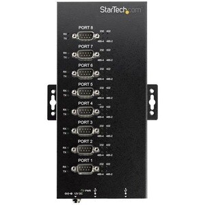 StarTech.com 8 Port Industrial USB to RS-232/422/485 Serial Adapter - 15 kV ESD Protection - USB to Serial Adapter - USB -