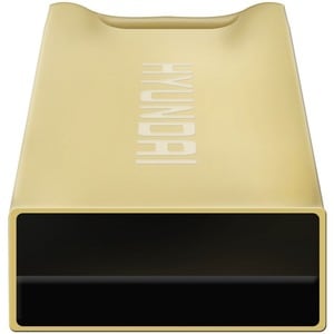 Hyundai Bravo Deluxe 32GB High Speed Fast USB 2.0 Flash Memory Drive Thumb Drive Metal, Gold - Durable, lightweight USB Br
