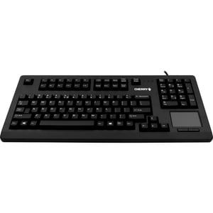 CHERRY G80-11900 Black Wired Keyboard - Compact - Touchpad - MX Gold Crosspoint Keyswitches - TAA Compliant - Laser Etched