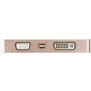 StarTech.com USB C Multiport Video Adapter 4K/1080p - USB Type C to HDMI, VGA, DVI or Mini DisplayPort Monitor Adapter - R