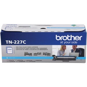 Brother TN-227C Original High Yield Laser Toner Cartridge - Cyan - 1 Each - 2300 Pages