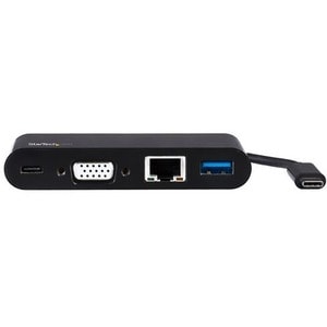 StarTech.com USB C VGA Multiport Adapter - Power Delivery Charging (60W) - USB 3.0 - GbE - USB C Adapter for Mac, Windows,