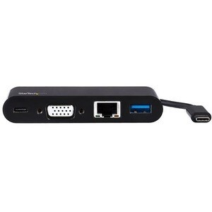 StarTech.com USB C VGA Multiport Adapter - Power Delivery Charging (60W) - USB 3.0 - GbE - USB C Adapter for Mac, Windows,