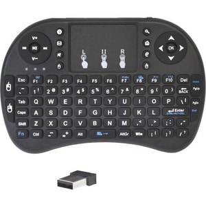 Premiertek Wireless Keyboard - Wireless Connectivity - RF - USB Interface - 94 Key On/Off Switch, Media Player, Email, Mut