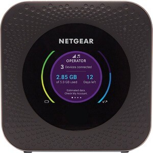 Netgear Nighthawk M1 MR1100 Wi-Fi 5 IEEE 802.11ac 1 SIM Cellular Wireless Router - 4G - LTE - 2.40 GHz ISM Band - 5 GHz UN