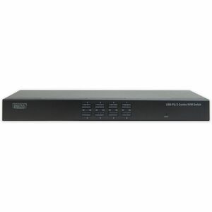 Digitus KVM-Switchbox - 8 Computer - SXGA - 1920 x 1080 - 2 x PS/2-Port - 2 x USB - USB 2.0 - 8 x VGA - Rackmount