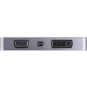 StarTech.com USB C Multiport Video Adapter 4K 60Hz/1080p - USB Type C to HDMI, VGA, DVI or Mini DisplayPort Monitor Adapte