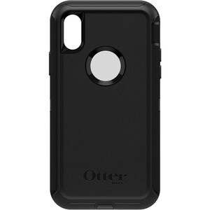 OtterBox Defender Rugged Carrying Case (Holster) Apple iPhone XS, iPhone X Smartphone - Black - Dirt Resistant, Bump Resis