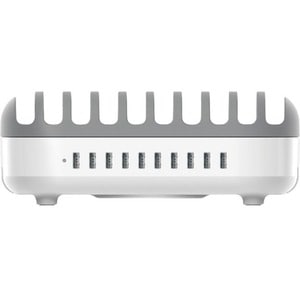 Station d'Accueil Compulocks - Pour Téléphone Mobile, Tablette , Périphérique USB - Capacité de chargement10 x USB - Blanc