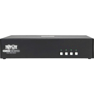 Tripp Lite by Eaton Secure KVM Switch, 4-Port, HDMI to DisplayPort, Dual Monitor, 4K, NIAP PP3.0 Certified, Audio, CAC, TA