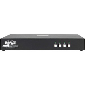 Tripp Lite by Eaton Secure KVM Switch, 4-Port, DVI to DVI, NIAP PP3.0 Certified, Audio, CAC Support, Single Monitor, TAA -
