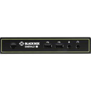Black Box Emerald™ SE DVI KVM-over-IP Matrix Switch Receiver - Single Head, Full HD DVI, VUSB 2.0, Serial, Audio - 1 Compu