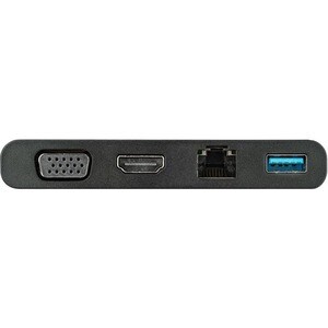 StarTech.com USB C Multiport Adapter with HDMI, VGA, Gb Ethernet & USB - USB C to 4K HDMI or 1080p VGA Adapter Mini Dock H