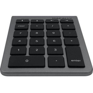 Macally 22 Key Bluetooth Numeric Keypad for Mac/PC - Wireless Connectivity - Bluetooth - 22 Key(s) - Computer - Mac OS, Wi