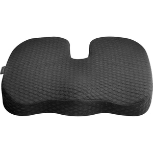 Kensington Premium Seat Cushion - 459.74 mm x 363.22 mm - Gel, Memory Foam Filling - U-shaped - Comfortable, Ergonomic Des