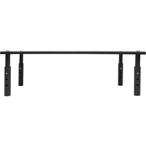 Tripp Lite Monitor Riser for Desk, 18 x 11 in. - Height Adjustable, Metal, Black - 20 kg Load Capacity - 4.30" (109.22 mm)