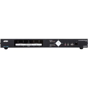ATEN CM1284 KVM Switchbox - 4 Computer(s) - 2 Local User(s) - 4096 x 2160 - 2 x Network (RJ-45) - 8 x USB - 6 x HDMI - Des