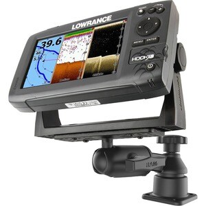 RAM Mounts Mounting Arm for GPS, Fishfinder - Powder Coated Marine-grade Aluminum