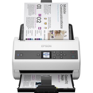 Epson WorkForce DS-870 Sheetfed Scanner - 600 dpi Optical - 30-bit Color - 30-bit Grayscale - 65 ppm (Mono) - 65 ppm (Colo
