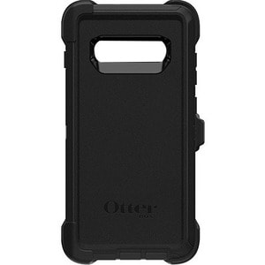 OtterBox Defender Rugged Carrying Case (Holster) Samsung Galaxy S10+ Smartphone - Black - Anti-slip, Dirt Resistant Port, 