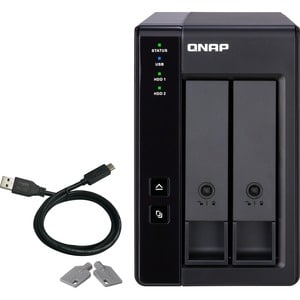 QNAP 2 Bay USB Type-C Direct Attached Storage with Hardware RAID - 2 x HDD Supported - 2 x SSD Supported - Serial ATA/600 