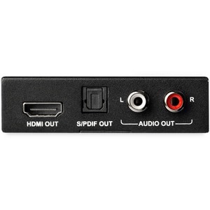 StarTech.com HDMI Audio Extractor with 40K 60Hz - HDMI Audio De-embedder - HDR - Toslink Optical Audio - Dual RCA Audio - 