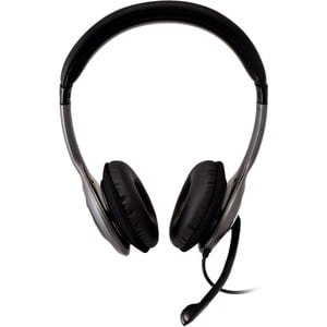 V7 HU521-2EP Kabel Kopfbügel, Auf den Ohren Stereo Headset - Schwarz, Grau - Binaural - Ohrumschließend - 20 Hz bis 20 kHz