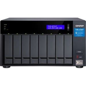 QNAP TVS-872XT-I5-16G SAN/NAS/DAS Storage System - Intel Core i5 i5-8400T Hexa-core (6 Core) 1.70 GHz - 8 x HDD Supported 