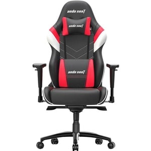 Anda Seat Assassin King Series Gaming Chair - For Gaming - Foam, Metal, Polyurethane - Black, White, Red