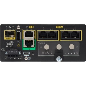 Cisco IR1101 Router - 5 Ports - 5 RJ-45 Port(s) - Management Port - 2 - Gigabit Ethernet - Wall Mountable