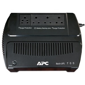 APC by Schneider Electric Back-UPS Line-interactive UPS - 700 VA/420 W - Tower - AVR - 6 Hour Recharge - 2.90 Minute Stand