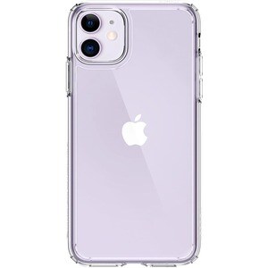 Spigen Ultra Hybrid Case for Apple iPhone 11 Smartphone - Crystal Clear - Thermoplastic Polyurethane (TPU), Polycarbonate