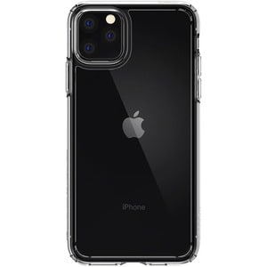 Spigen Ultra Hybrid Case for Apple iPhone 11 Pro Smartphone - Crystal Clear - Thermoplastic Polyurethane (TPU), Polycarbonate