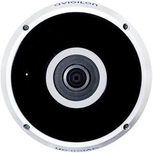 Avigilon 6 Megapixel Network Camera - Fisheye - Signal White - 32.81 ft - H.264 (MPEG-4 Part 10/AVC), MJPEG - CMOS - Surfa