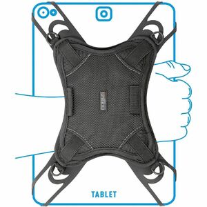MOBILIS Einstellbar Handschlaufe - 178 mm Höhe x 142 mm Breite Länge - Schwarz - Silikon