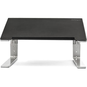 StarTech.com Adjustable Laptop Stand - Heavy Duty Steel & Aluminum - 3 Height Settings - Tilted - Ergonomic Laptop Riser f