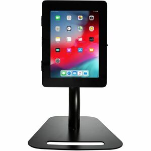CTA Digital Premium Height-Adjustable Floor-to-Desk Security Kiosk for Tablets - Floor Stand, Desktop - Metal