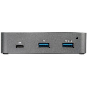 StarTech.com USB/Ethernet-Hub - USB 3.1 Typ C - Extern - Schwarz, Grau - UASP-Support - 3 Total USB Port(s) - 3 USB 3.1 Po