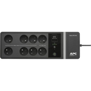 APC by Schneider Electric Back-UPS Standby UPS - 650 VA/400 W - Tower - 6 Hour Recharge - 2.60 Minute Stand-by - 230 V AC 