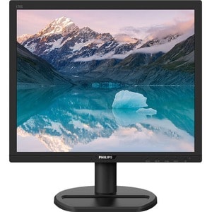 Philips 170S9A 17" Class SXGA LCD Monitor - 5:4 - Textured Black - 17" Viewable - WLED Backlight - 1280 x 1024 - 16.7 Mill